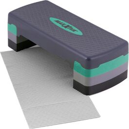 Аеробний степ-платформа MAXXIVA, регульована висота, 80x30,5 см або 67x27 см, бірюзова, для фітнесу та тренувань вдома