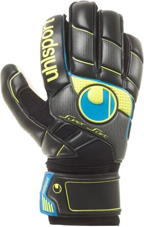 Воротарські рукавички Uhlsport Pro Comfort Textile для дорослих, розмір 10.5, чорні/блакитні/жовті