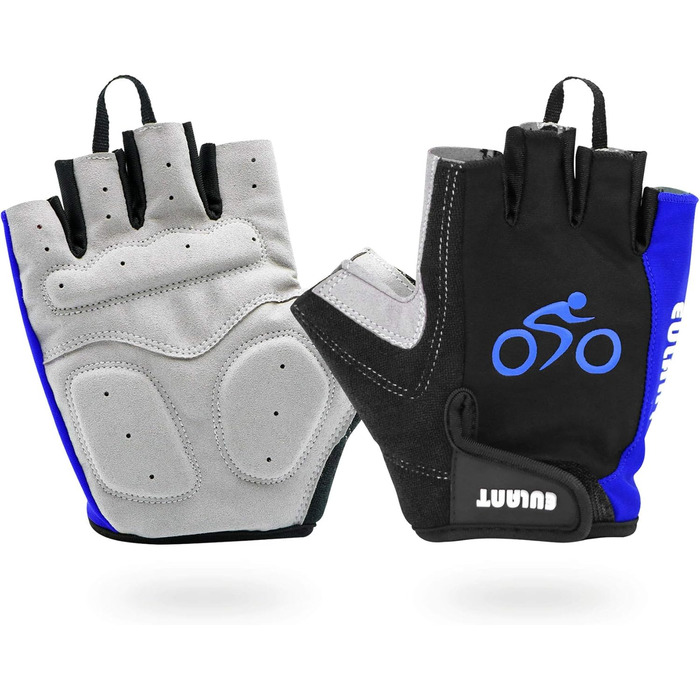 Велосипедні рукавички ONTYZZ: спортивні рукавички для їзди на велосипеді, кемпінгу та тренувань (L, блакитний)