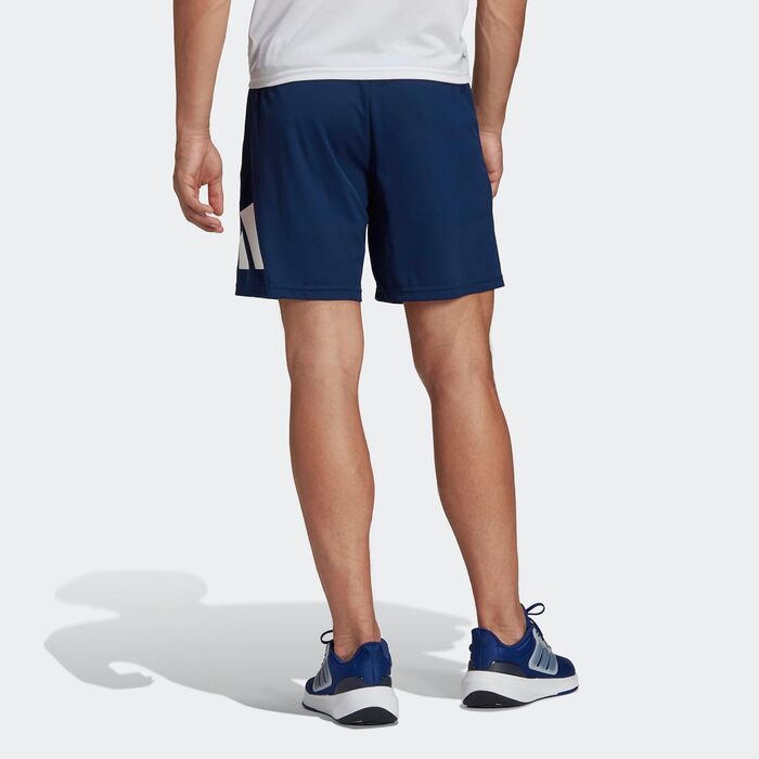 Чоловічі шорти для тренувань Adidas Train Essentials Boardshorts, темно-сині з білим (XS, 5' внутрішній шов)