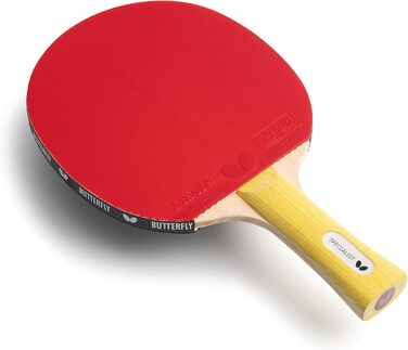 Професійна ракетка для настільного тенісу BUTTERFLY Specialist, чорний/червоний, ITTF, для змагань