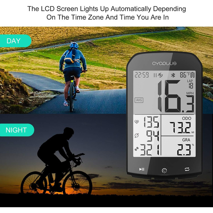 Велокомп'ютер GPS CYCPLUS, бездротовий, водонепроникний, велотахометр з Bluetooth і ANT+, 2,9