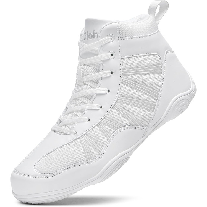 Чоловічі боксерські та борцівські кросівки DimaiGlobal. Зручні для кікбоксингу, карате, тхеквондо, важкої атлетики. Розмір 43 EU, колір білий.