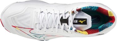 Волейбольне взуття Mizuno Wave Lightning Z7 Mid - унісекс, біло-блакитне, 50 EU