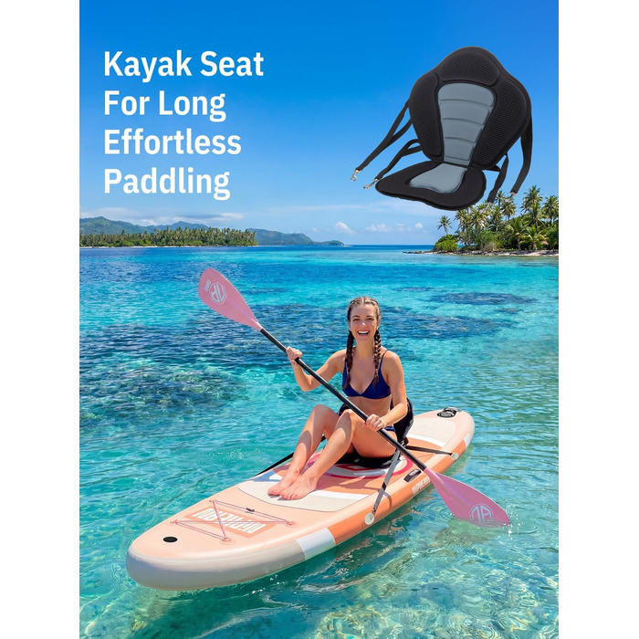 Надувний SUP дошка для сапсерфінгу Niphean 305 см з плавником StabilTrac, для дорослих, з аксесуарами, підходить для йоги