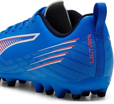 Дитячі футбольні бутси Puma Ultra 6 Play Mg Jr для футболу, 36 EU, блакитний/білий/червоний