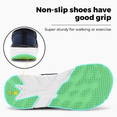 Кросівки для бігу FitVille для чоловіків, широкі (46 EU), темно-синій з чорним. Легкі, дихаючі, зручні для ходьби та джогінгу.