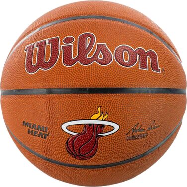 Wilson баскетбольний м'яч NBA Team Miami Heat, розмір 7, композитний, унісекс