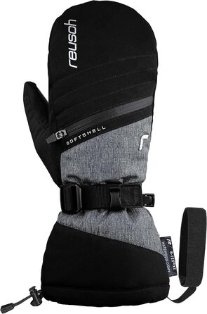 Жіночі рукавиці Reusch Demi R-Tex XT, екстра теплі, водонепроникні, дихаючі, розмір 7, чорні/сірі