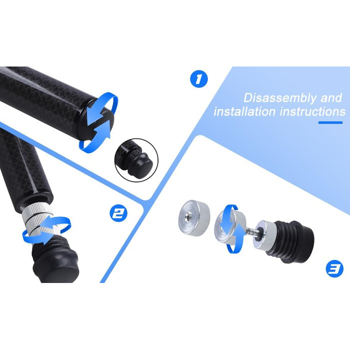 Більярдний кий CROWN ME з карбону, 12.5 мм наконечник, більярдний кий