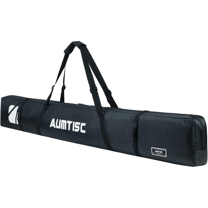 Чохол для лиж AUMTISC Skitasche: міцний, з регульованою ручкою, 170-185 см, чорний