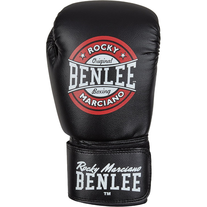 Боксерські рукавички BENLEE Pressure 8 oz, штучна шкіра, чорні/червоні/білі