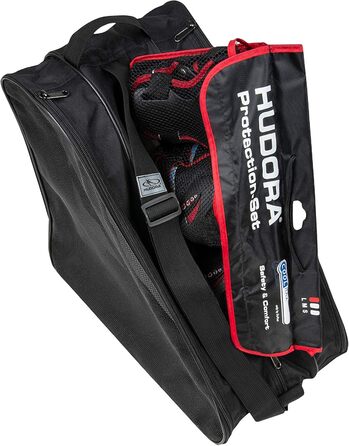 Сумка для роликів HUDORA Pro, чорна, для транспортування роликових ковзанів