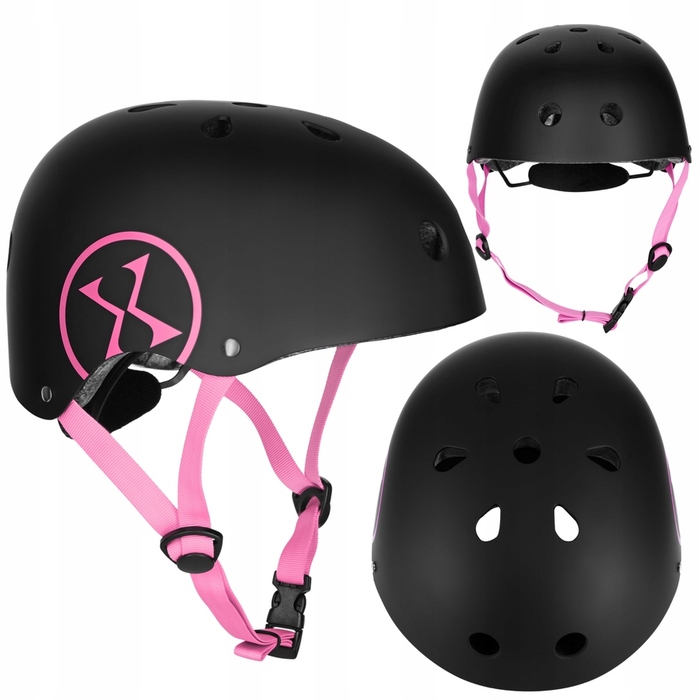 Дитячий велосипедний шолом з регулюванням та комплект захисту для скейтбордингу, розмір XS