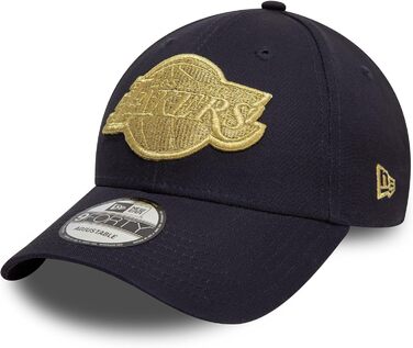 Кепка New Era NBA 9Forty Los Angeles Lakers, регульована, кепка з вигнутим козирком, офіційний логотип команди, універсальний розмір