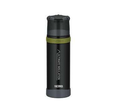 Термос Thermos Mountain 0.5л Чорний для напоїв, нержавіюча сталь, тримає тепло/холод 24 год, пляшка для активного відпочинку, BPA-free