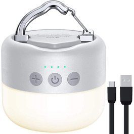 Ліхтар кемпінговий LED WhiteC, акумуляторний USB, 5200 mAh, 4 режими яскравості, димер, магнітний, для туризму та надзвичайних ситуацій