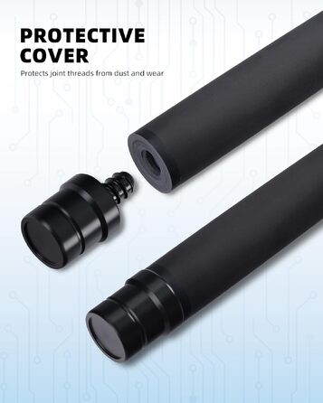 Карбоновий шафт для більярдного кия KONLLEN BlackShaft Radial 11.5 мм, Low Deflection, Pro-Taper, поміранчева накладка, з'єднання 3/8×8 або Uni-Loc, 74 см