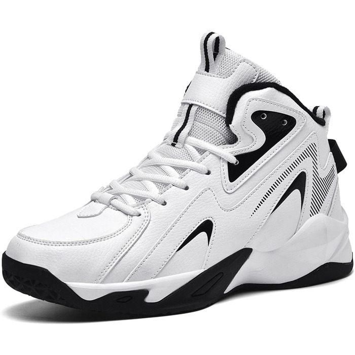 Чоловічі баскетбольні кросівки для спорту, дитячі кросівки для залу та вулиці, білі (48 EU)