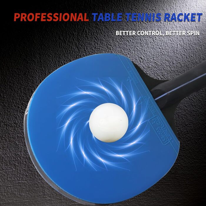 Набір пінг-понгових лопаток DHS 4 шт. з сумкою, гумою та м'ячами