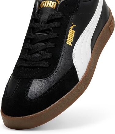 Кросівки PUMA Club II Era унісекс (чорні з білим та золотим) — 40 EU