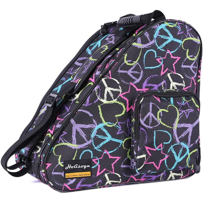 Сумки для роликів, ковзанів, фігурного катання Holisogn HLS002 - чорні, для дітей, підлітків та дорослих
