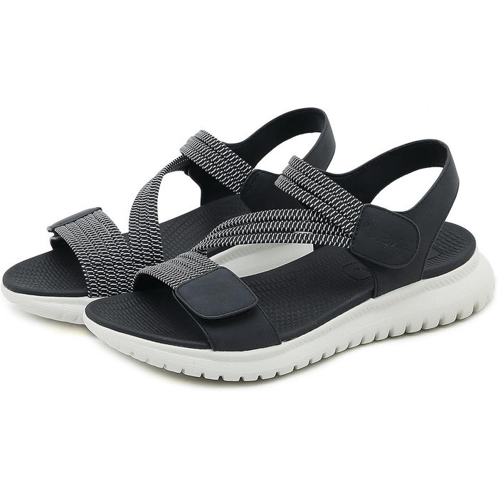 Жіночі сандалії літні Wandersandalen Freizeit Plateau - спортивні сандалії для відпочинку та прогулянок, чорного кольору, розмір 35-42 EU