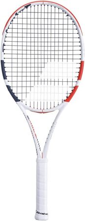 Тенісна ракетка Babolat Pure Strike 100 U, біло-червона, для професіоналів