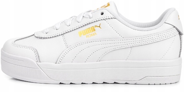 Жіночі спортивні кросівки PUMA Roma Feminine, білі, шкіряні, р. 37