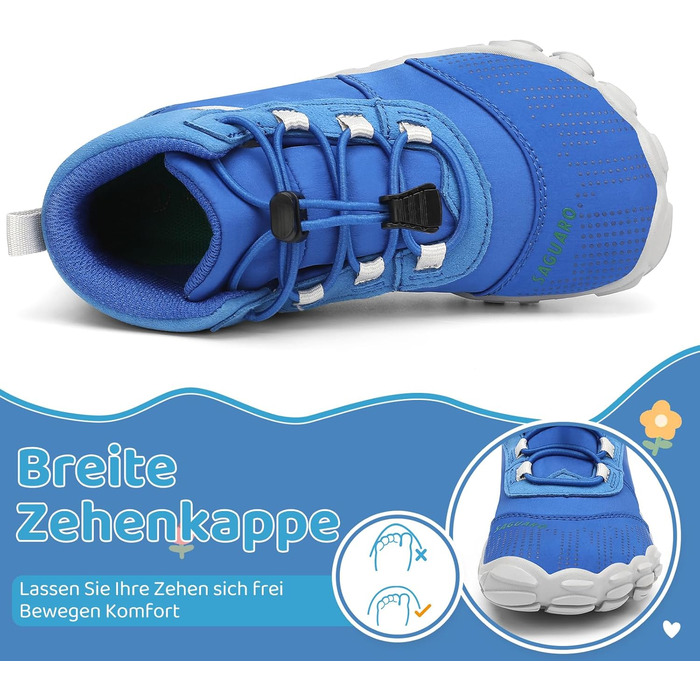 Дитячі шкарпетки-мокасини Saguaro для трекінгу та хайкінгу, легкі, дихаючі, антиковзні, розмір 24-36 EU, блакитні