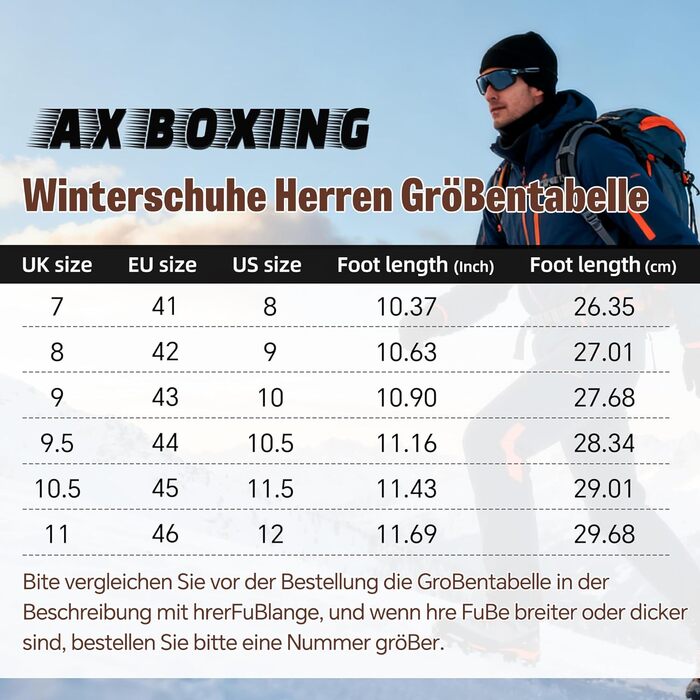 Чоловічі зимові черевики AX BOXING: утеплені, трекінгові, для хайкінгу, жовті, 41-46 EU