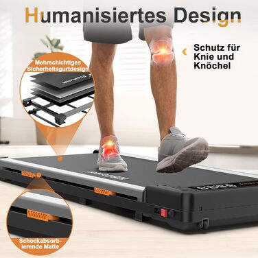 HBTower Walking Pad - Складний біговий килимок для дому та офісу з LED-дисплеєм та пультом керування
