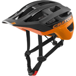 Велосипедний шолом Cratoni AllRace чорний/неоново-оранжевий матовий MTB