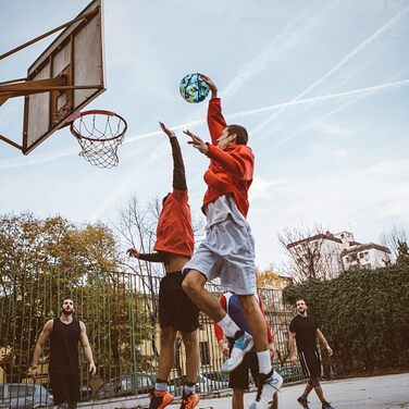 Дитячий баскетбольний м'яч Krfapt, розмір 3, для школи та тренувань (від 3 років), синій