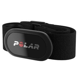 Пульсометр Polar H10 з ANT+ та Bluetooth, EKG-точність, вимірювання HRV, водонепроникний, знімний ремінець, комфортна посадка, акумулятор, сумісний з багатьма видами спорту та фітнес-тренажерами, чорний, розмір M-XXL