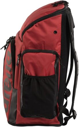 Рюкзак Arena Spiky III 45L для плавання, спорту та відпочинку. Водовідштовхуючий, з відділенням для мокрого одягу. NS Crimson/Black