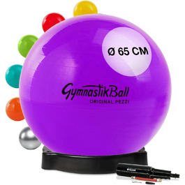 Фітнес-м'яч Pezziball Standard з підставкою для м'яча та насосом