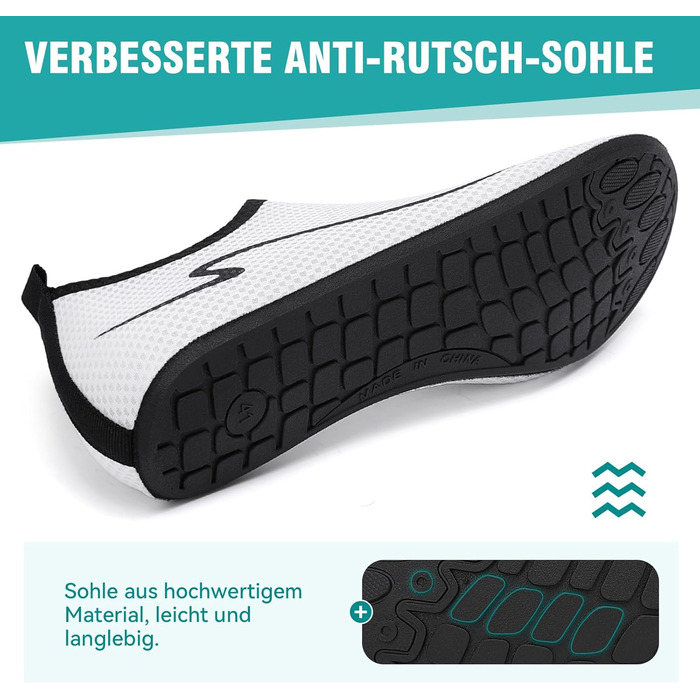 Унісекс шкарпетки для плавання та водного спорту, шкарпетки для басейну, антиковзаючі, розмір 34-47