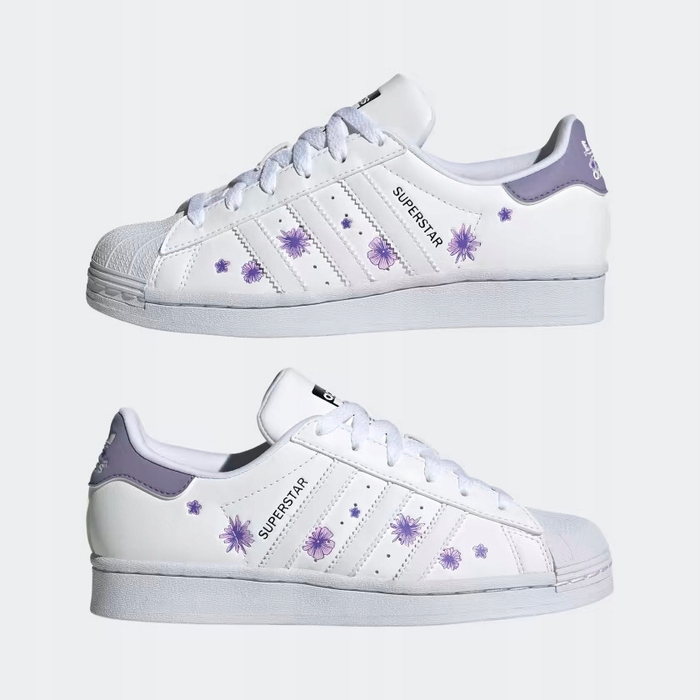 Кросівки Adidas зі штучної шкіри, білі, розмір 36