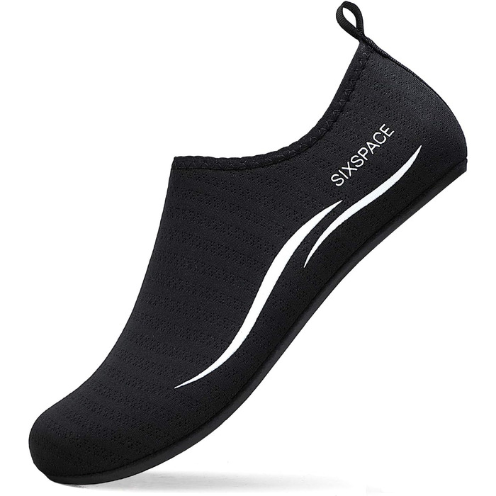 Шкарпетки для плавання та водних видів спорту (чоловічі/жіночі) – дихаючі, швидковисихаючі, розмір 34-47, колір чорний