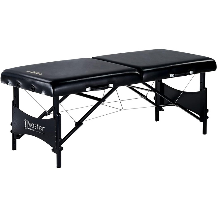 Масажний стіл Master Massage Galaxy, чорний, 80x200 см, мобільний, з підсвіткою