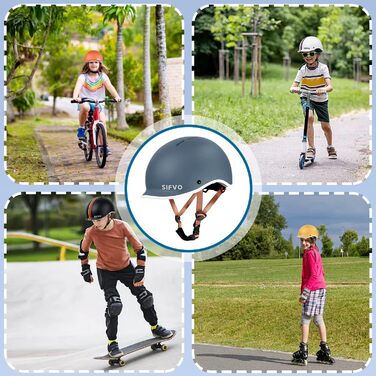 Дитячий велосипедний шолом Scoot and Ride, для хлопчиків та дівчаток, скейтбордний шолом, регульований 51-55 см, синій