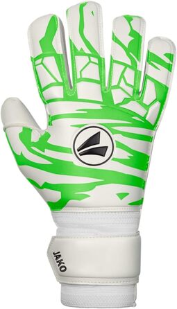 Воротарські рукавички JAKO Animal Basic RC 2596, білі/неоново-зелені, розмір 10