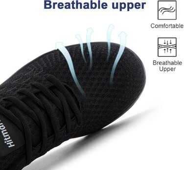 Жіночі кросівки Hitmars для бігу та фітнесу: дихаючі, з амортизацією, чорні, EU 36-42
