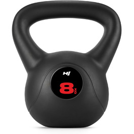 Кетлбел Hop-Sport 8 кг: пластиковий, для всього тіла, з ергономічними ручками, обладнання для домашнього фітнесу