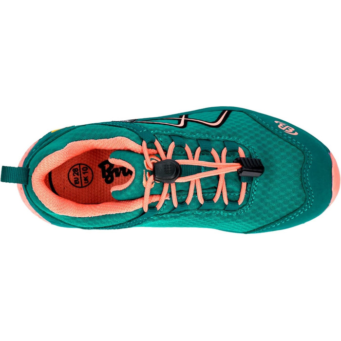 Дитячі туристичні черевики Brütting Unisex для хайкінгу та трекінгу, 26 EU, Petrol Lachs