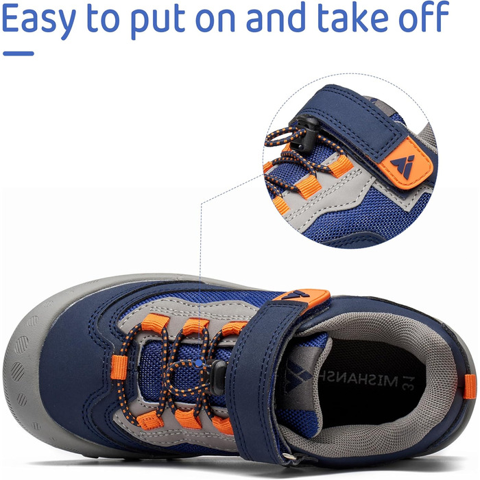 Дитячі трекінгові кросівки Mishansha для активного відпочинку: легкі, зручні, зелені (24 EU, блакитні)