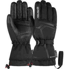 Лижні рукавички Reusch Down Spirit Gore-Tex з пухом, водонепроникні, дихаючі, чорні/сріблясті, розмір 9