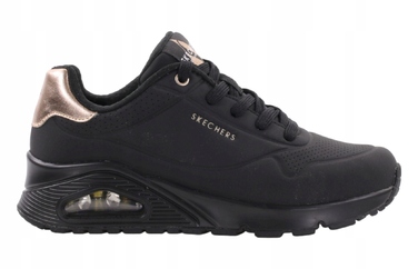 Жіночі кросівки SKECHERS UNO GOLDEN AIR, чорні, 38 EU