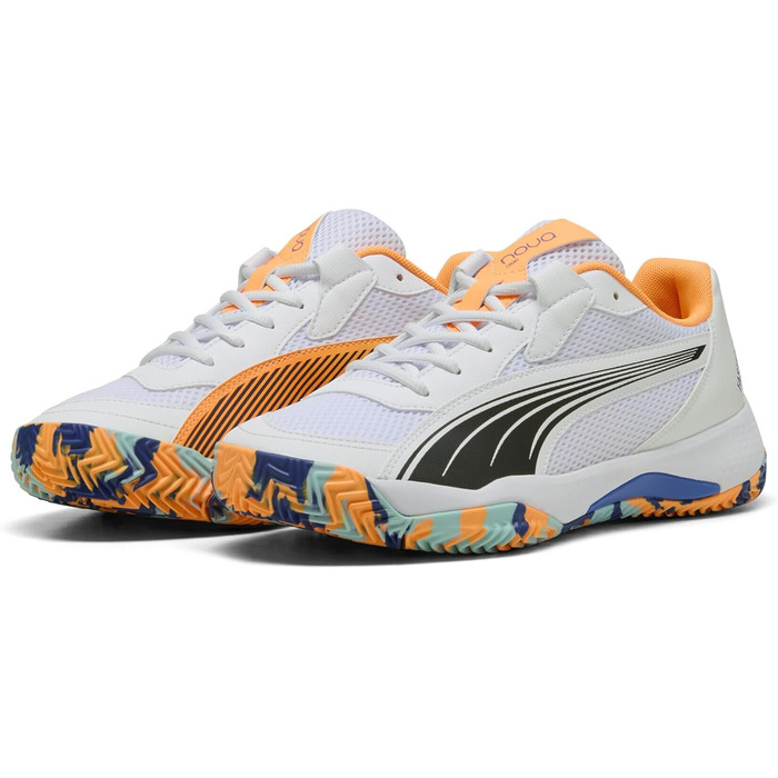 Кросівки тенісні PUMA Nova Court Unisex 42 EU (Білий, Чорний, Синій)